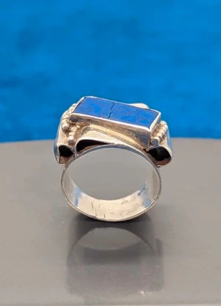 Bague en argent 925 et Lapis-lazuli, brand: Argent, condition: Good, size: 17.7 mm Ø, €59.00, €62.65 includes Buyer Protection Pro