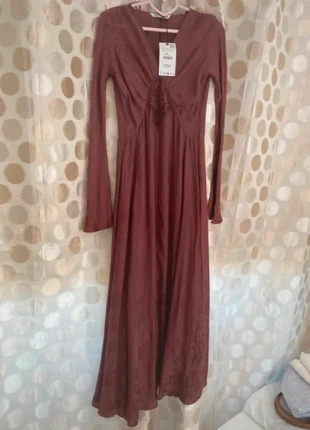 Robe longue évasée en jacquard, marque: Zara, état: Neuf avec étiquette, taille: S / 36 / 8, 59,00 €, 62,65 € Protection acheteurs incluse