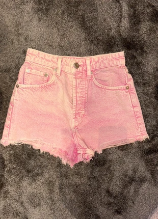 Zara Pink Distressed Denim Shorts, brand: Zara, condition: Very good, size: XS / UK 4-6, £2.00, £2.80 includes Buyer Protection