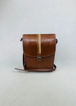Sacoche Bandoulière A.Testoni En Cuir Marron Détails Dorés Made In Italy, brand: Amedeo Testoni, condition: Very good, €49.90, €53.10 includes Buyer Protection Pro