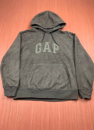 Sweatshirt à capuche polaire vert GAP big logo brodé taille M, brand: GAP, condizioni: Ottime, taglia: M, €29.99, €32.19 include la Protezione acquisti