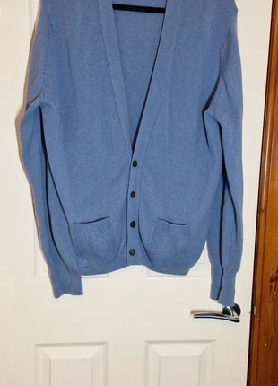 St Michael (Vintage M&S) Blue Pure New Wool Cardigan Size 42 🐑, brand: St Michael, condition: Very good, size: L / UK 16-18, £10.00, £11.20 includes Buyer Protection