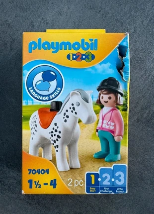 Playmobil 1.2.3 Cheval & Cavalière 70404 – Jouet bébé 1,5 à 4 ans – Éducatif – Lot 2 pièces, brand: Playmobil, condition: Very good, size: 3 years / 98 cm, €6.00, €7.00 includes Buyer Protection Pro