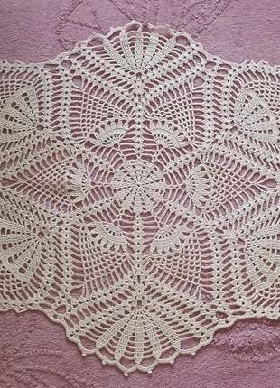 Handmade oval cotton table doily, marke: List without brand, zustand: Neu, mit Etikett, 16,00 €, 17,50 € inklusive Vinted-Käuferschutz