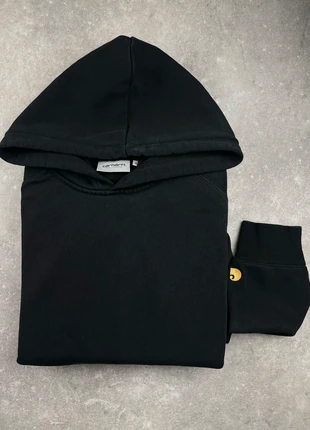 Sweat à capuche Hoodie Carhartt WIP Noir / logo brodé manche / taille XL, brand: Carhartt, condition: Very good, size: XL, €55.00, €58.45 includes Buyer Protection