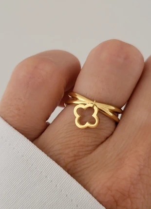 Bague acier inoxydable doré ajustable, marca: Boutique Parisienne, estado: Muito bom, tamanho: Ajustável, €9.00, €10.15 inclui Proteção do Comprador Pro