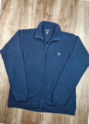 Gilet full zip Gant bleu marine logo brodé made in Italy taille M Em007, marque: GANT, état: Très bon état, taille: M, 32,00 €, 34,30 € Protection acheteurs incluse