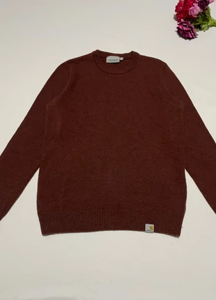 Pull en laine D’agneau Carhartt Wip Allen Sweater Marron Taille S Homme, marque: Carhartt, état: Très bon état, taille: S, 30,00 €, 32,20 € Protection acheteurs incluse
