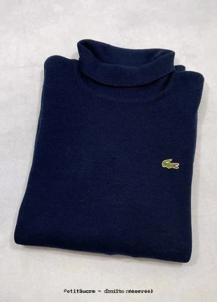 Pull Lacoste y2k Bleu Marine Made in France Homme col roulé style Old money - Taille XXL /1948B, marca: Lacoste, estado: Muy bueno, tamaño: XXL, 44,90 €, 47,85 € Protección al comprador Pro incluida
