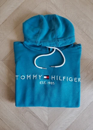 Sweat à capuche Tommy Hilfiger homme - bleu turquoise - Taille S, marke: Tommy Hilfiger, zustand: Sehr gut, größe: S, 24,00 €, 25,90 € inklusive Vinted-Käuferschutz
