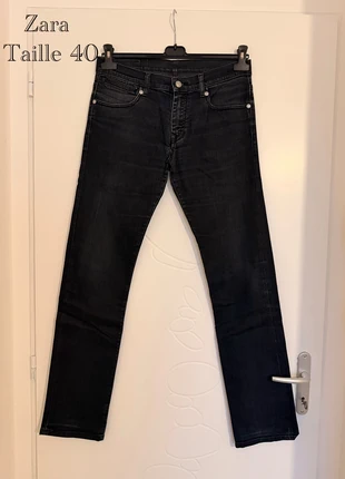 Jean zara man noir délavé coupe slim taille 40, merk: Zara, staat: Heel goed, maat: W31 | FR 40, € 12,00, € 13,30 inclusief Kopersbescherming