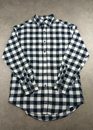 Chemise en flanelle à carreaux Croft & Barrow bleu marine/blanche vintage taille M homme, brand: Vintage Dressing, condition: Very good, size: M, €10.00, €11.20 includes Buyer Protection Pro