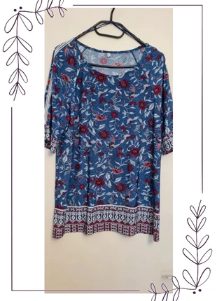 blouse fluide coloré motif roses taille 3, estado: Muito bom, tamanho: Outro, €6.50, €7.53 inclui Proteção do Comprador