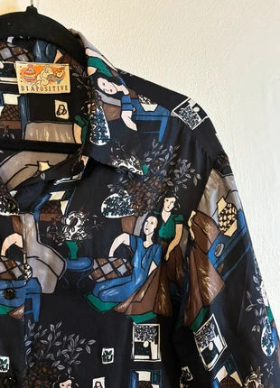 Chemise en soie imprimée artistique – Peu portée, excellent état, brand: Diapositive Paris, condizioni: Ottime, taglia: M / IT 42 / EU 38, €23.00, €24.85 include la Protezione acquisti