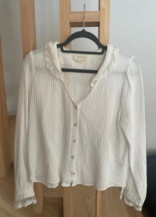 Blouse blanche, marca: Les Cocottes Pimp Ton Style, estado: Muy bueno, tamaño: S / 36 / 8, 10,00 €, 11,20 € Protección al comprador incluida