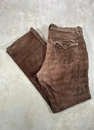 Pantalon Vintage En Velours Côtelé / Corduroy Duplex brun texteur straw taille 12, marca: Vintage Dressing, estado: Muy bueno, tamaño: XL / 42 / 14, 11,00 €, 12,25 € Protección al comprador Pro incluida