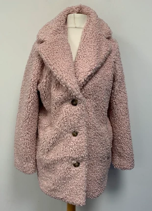 M&S pink teddy coat (g9, sh), brand: Marks & Spencer, condition: New with tags, size: M / UK 12-14, £15.00, £16.45 includes Buyer Protection Pro