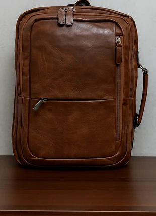 Zaino Marrone da Uomo Borsa Grande Lavoro Viaggio Scuola PC Vintage Nuovo con Cartellino Pelle, brand: CUIR, condizioni: Ottime, €35.00, €37.45 include la Protezione acquisti Pro