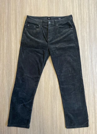 Pantalon C&A en velours côtelé bleu/noir, marque: C&A, état: Très bon état, taille: W34 | FR 44, 15,00 €, 16,45 € Protection acheteurs incluse