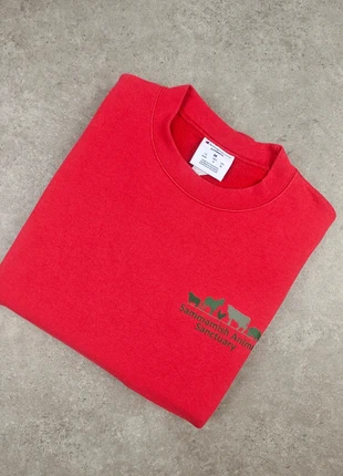 Champion sweat rouge M oversize crewneck logo manche double print 50/50 intérieur doux, marque: Champion, état: Très bon état, taille: M, 19,90 €, 21,60 € Protection acheteurs incluse