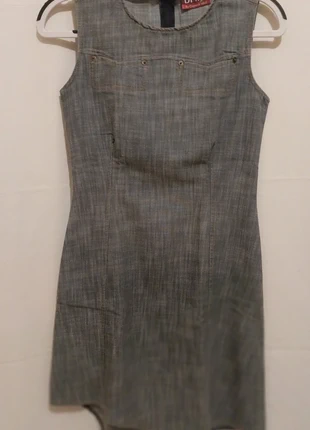 Robe courte asymétrique en jean - Look casual, rock ou Y2K • DPM By Depech Mod • Taille 36, merk: DPM By Depech Mod, staat: Goed, maat: S / 36 / 8, € 9,99, € 11,19 inclusief Kopersbescherming