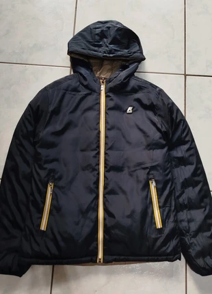 K-Way Piumino - Blu & Beige (Taglia S), marke: K-Way, zustand: Sehr gut, größe: S, 90,00 €, 95,20 € inklusive Vinted-Käuferschutz