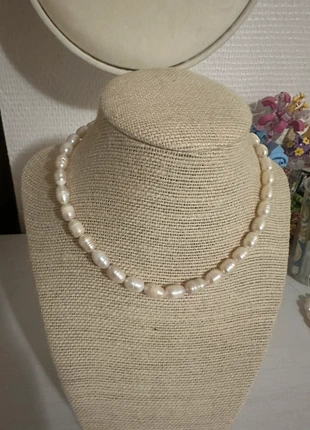 Collier ras de cou perle naturelle blanche diamètre 7mm 8mm, marque: perle eau, état: Très bon état, 9,90 €, 11,10 € Protection acheteurs incluse