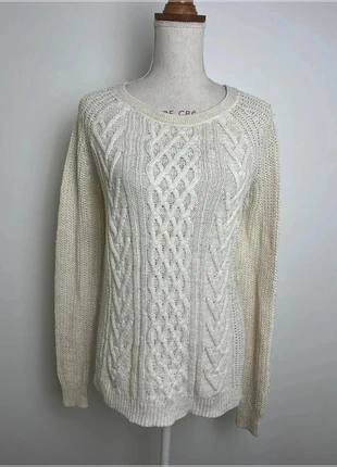 Pull sweat col rond en maille faded glory blanc pour femme taille M #CS2, marke: Faded Glory, zustand: Sehr gut, größe: M / 38 / 10, 12,00 €, 13,30 € inklusive Vinted-Käuferschutz