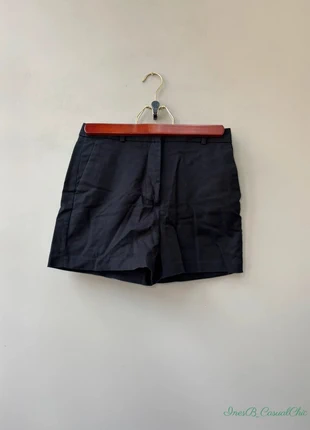 Short noir taille haute en coton Zara Basic - coupe droite classique - taille XS / 34, marque: Zara, état: Très bon état, taille: XS / 34 / 6, 4,50 €, 5,43 € Protection acheteurs incluse