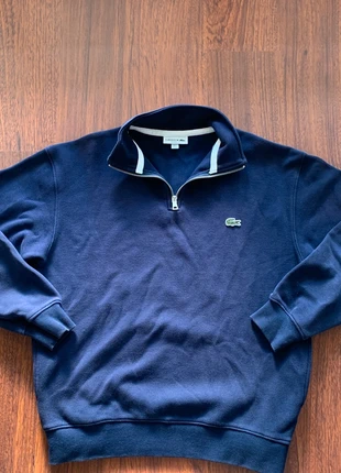 Sudadera Lacoste Azul Marino con Media Cremallera, marca: Lacoste, estado: Muy bueno, tamaño: S, 65,00 €, 68,25 € Protección al comprador incluida