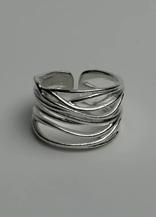Bague entrelacée en argent 925 mat, ajustable ring, mode chic et argenté, brand: Argent, condition: Very good, size: Adjustable, €10.00, €11.20 includes Buyer Protection Pro