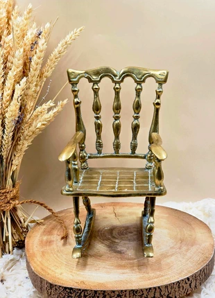 Vintage Solid Brass Rocking Chair, brand: Vintage Brass, condition: Good, £48.00, £51.10 includes Buyer Protection