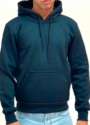 Felpa calda in cotone uomo cappuccio, blu, size L. Nuova con cartellino. Sku262., marque: cappuccio basic blu, état: Neuf avec étiquette, taille: L, 11,94 €, 13,24 € Protection acheteurs incluse