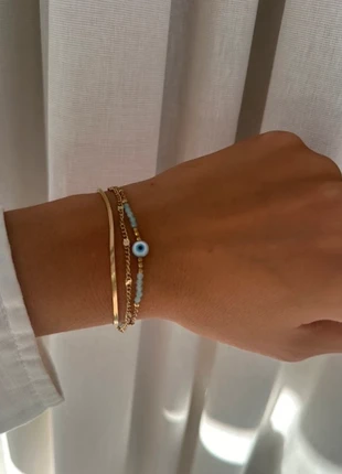 Bracelet multirangs doré ajustable en acier inoxydable tendance, marque: Tendance, état: Très bon état, 12,50 €, 13,83 € Protection acheteurs (Pro) incluse