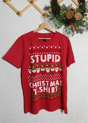Next red Christmas t-shirt Stupid Christmas T-shirt size L, brand: Next, condition: Very good, size: L, £5.50, £6.48 includes Buyer Protection Pro