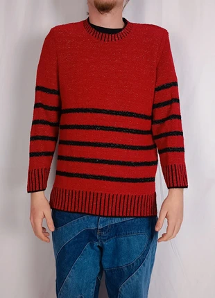 Jumper knit pull-over y2k 00s rayé strass, brand: Vintage Dressing, condition: Very good, size: M / 38 / 10, €14.00, €15.40 includes Buyer Protection
