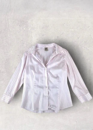 Chemise Anne Klein rayée-vintage-Très bon état-Rose/Blanc-Taille M, marca: Anne Klein, estado: Muy bueno, tamaño: M / 38 / 10, 15,00 €, 16,45 € Protección al comprador incluida