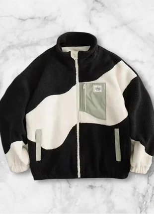 Veste polaire zippée noir blanc taille M, sherpa bicolore, blouson chaud streetwear Y2K, marque: y2k, état: Très bon état, taille: M, 50,00 €, 53,20 € Protection acheteurs (Pro) incluse