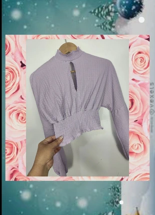 Estiloso croptop en color lila 🌹, merk: Bershka, staat: Heel goed, maat: XS / 34 / 6, € 3,50, € 4,38 inclusief Kopersbescherming