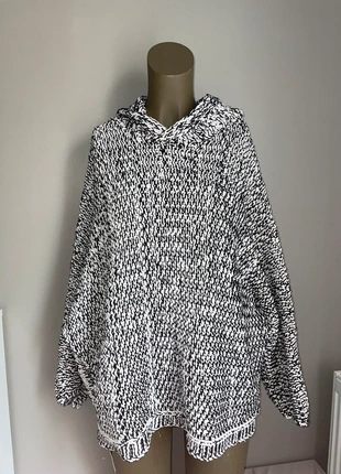 Pull Zara gros maille noir et blanc taille style sportwear effet large très bon état, marca: Zara, estado: Muy bueno, tamaño: M / 38 / 10, 13,00 €, 14,35 € Protección al comprador incluida