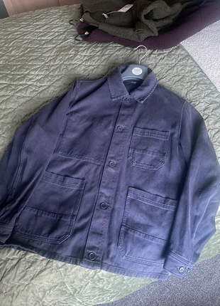 Navy Uniqlo chore coat, brand: Uniqlo, condition: Very good, size: M, £18.00, £19.60 includes Buyer Protection