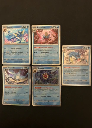 Lot 5 cartes 151 Holographique type eau, marke: Pokémon, zustand: Neu, 7,00 €, 8,05 € inklusive Vinted-Käuferschutz
