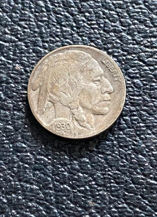 1930 American silver 5 cents ‘buffalo nickel’, condition: Satisfactory, £5.00, £5.95 includes Buyer Protection