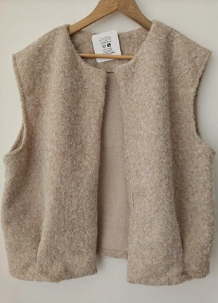 Gillet sans manche avec poches 20 %laine, marca: Boutique Parisienne, estado: Muito bom, tamanho: M / 38 / 10, €14.00, €15.40 inclui Proteção do Comprador
