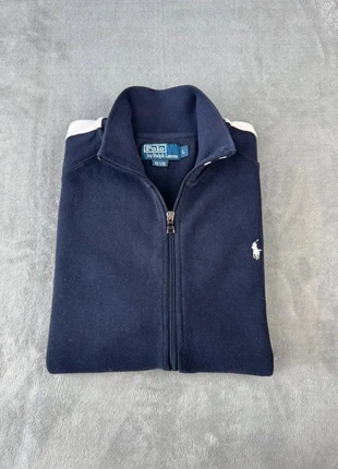 Zip Ralph Lauren veste uni bleu marine logo brodé blanc, marca: Ralph Lauren, estado: Muy bueno, tamaño: L, 39,90 €, 42,60 € Protección al comprador incluida
