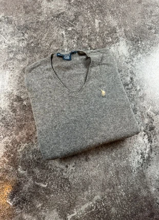 Pull Ralph Lauren Sport Homme S – Gris laine & cachemire Col V Logo brodé premium – Excellent état, brand: Ralph Lauren Sport, condition: Very good, size: S / 36 / 8, €38.50, €41.13 includes Buyer Protection