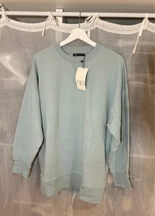 Sweat simple large oversize menthe bleu turquoise Zara, marke: Zara, zustand: Neu, mit Etikett, größe: M / 38 / 10, 19,95 €, 21,65 € inklusive Vinted-Käuferschutz