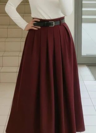 Jupe longue bordeaux évasée taille haute taille S, marca: AERA, estado: Muy bueno, tamaño: S / 36 / 8, 32,50 €, 34,83 € Protección al comprador incluida