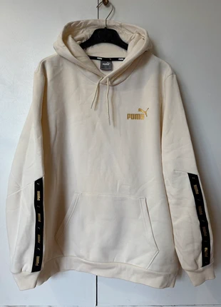 Sweat à capuche Puma – Beige crème – Taille L, marque: Puma, état: Très bon état, taille: L, 19,00 €, 20,65 € Protection acheteurs incluse