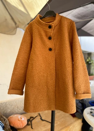 abrigo o trenca de mezcla de lana hervida texturizada, marca: Made In Italy, estado: Muy bueno, tamaño: M / 38 / 10, 9,50 €, 10,68 € Protección al comprador incluida